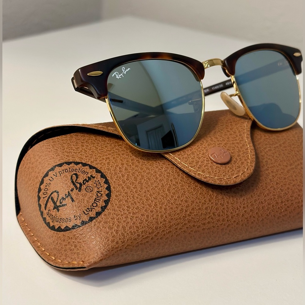 Ray-Ban Clubmaster Sunglasses with Case